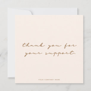 Agradecimento Rosa Simples Seu Cartão de visita