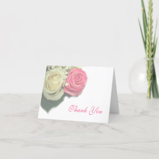 Agradecimento rosas, floral, casamento, cartão de agradecimento,