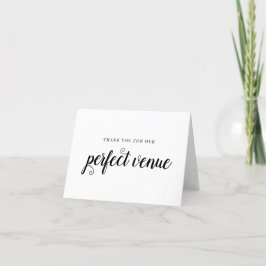 Agradecimento Roteiro Preto Do Venue Obrigado Cartão De Casament