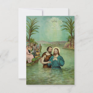 Agradecimento Sagrado Batismo de Jesus Cartão Santo Pater Nost