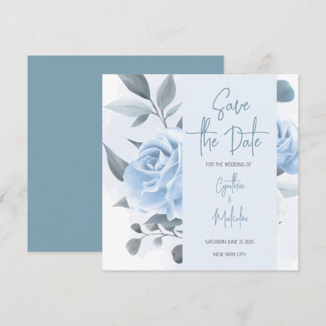 Agradecimento Salvar o cartão de data (Frente/Verso)