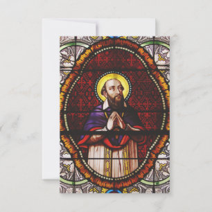 Agradecimento Santo Francisco de Sales Apóstolo do Amor Cartão S