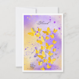 Agradecimento Seja Bendente com Cartão de Arte