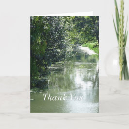 Agradecimento Serene River Voando Obrigado Cartão de Saudação