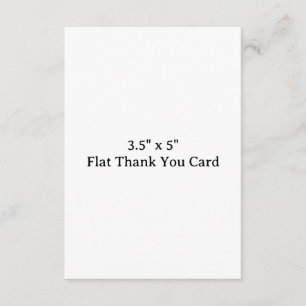 Agradecimento Simples Cartão de Negócios Profissional 3,5" x 5"