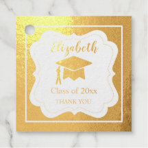 Agradecimento Simples de Nome e Foto de Formatura