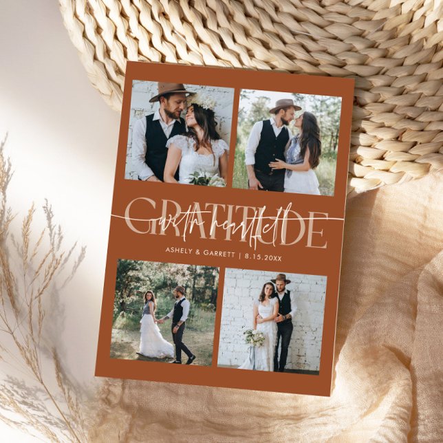 Agradecimento Sincero Casamento Múltipla Foto Terr (Criador carregado)