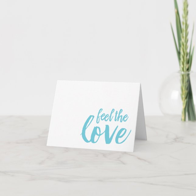 Agradecimento Sinta O Cartão De Amor (Frente)