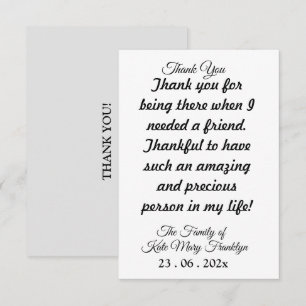 Agradecimento Skaymarts   Cartão de Script de Agradecimentos Esp