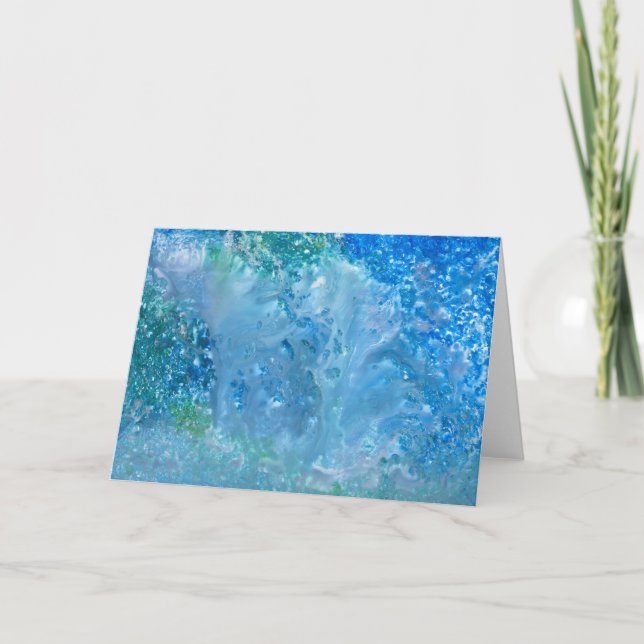 Agradecimento Sob o Cartão de Saudação Marítima de Iris Grace (Frente)