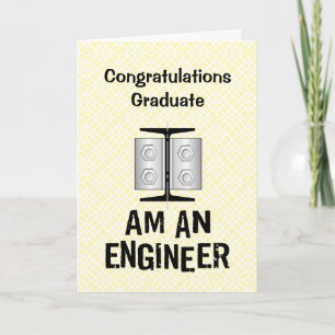 Agradecimento Sou um cartão de formatura de engenheiro