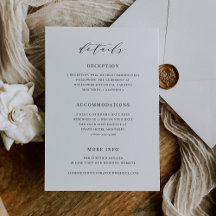 Suíte de Casamento com Cartão de Receptor Clássico