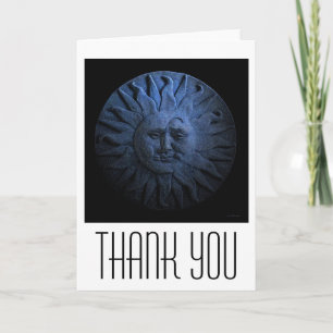 Agradecimento Sun e Moon Obrigado Cartão de Saudação