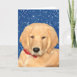 Agradecimento Tenha Um Cartão De Cachorro De Natal De Ouro