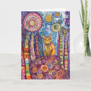 Agradecimento Tenha um Cartão de Saudação Purr-fect Day