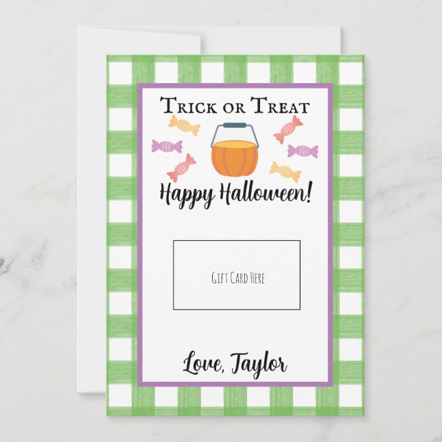 Agradecimento Titular do Cartão de Presente de Halloween de Truq (Frente)