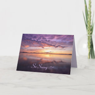 AGRADECIMENTO UM CARTÃO DE CONDOLÊNCIAS MAUVE SKY