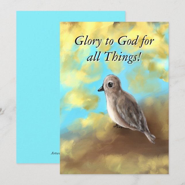 Agradecimento Um Cartão de Papel de carta de Sonho de Fuga (Frente/Verso)