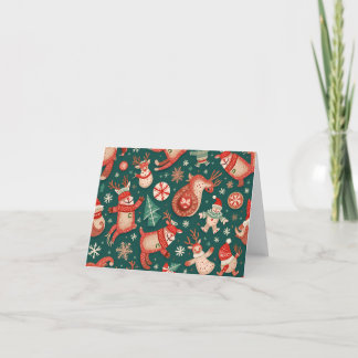 Agradecimento um cartão de saudação de Natal caloroso e aconcheg