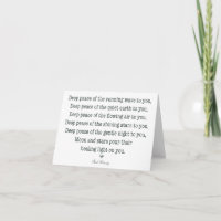 Um Cartão de Saudação Irlandês (4"x5.6" Dobrado)