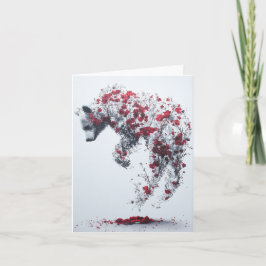 Agradecimento Um Petal num Cartão de Tempo