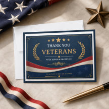 Veteranos | Cartão de Apreciação Patriótica para H
