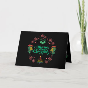 Agradecimento Vintage Colorida Feliz Cartão de Natal