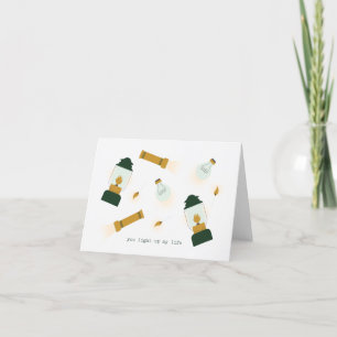 Agradecimento Você Acende Meu Cartão De Namorados De Vida