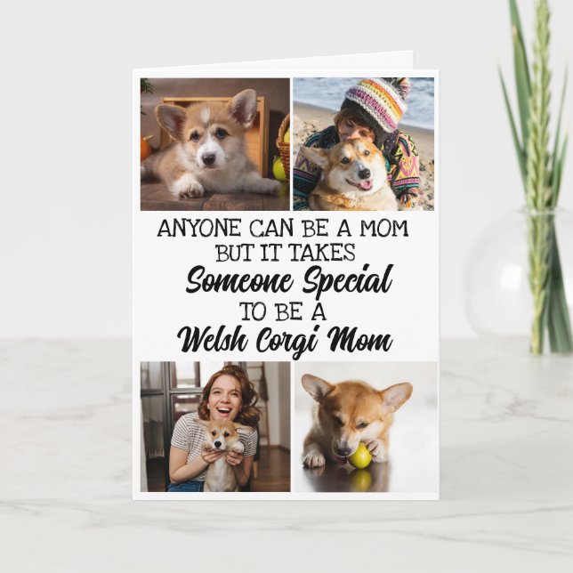 Agradecimento Welsh Corgi... Melhor Cartão de Dia de as mães da  (Frente)