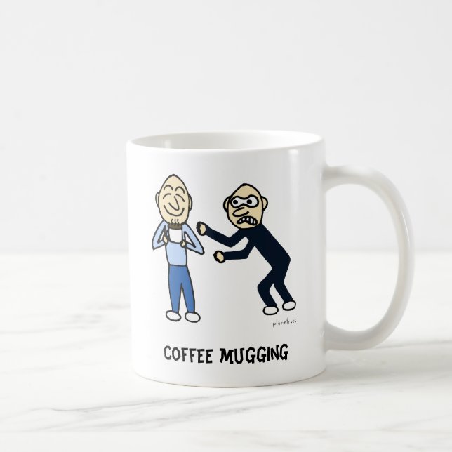 agressão de café, caneca clássica (Direita)