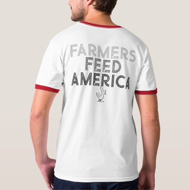 AGRICULTORES ALIMENTAM T-Shirt DA AMÉRICA (Verso)