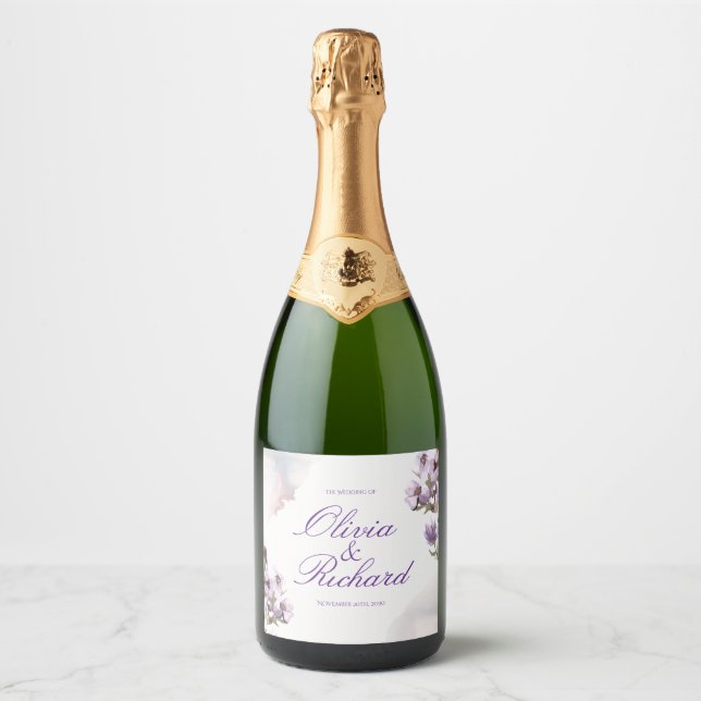 Água de Lavanda Aquarela – Floral Personalizada (Frente)