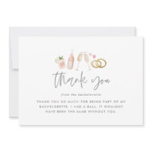 Água downloadável cartão de agradecimento para des