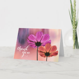 Água Floral Agradecimento Chic Feminino Casamento