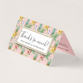 Água-forte de Flores de Abacaxi & Hibisco Obrigado