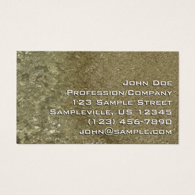 Água na fotografia da Abstrato da Beach II (Frente)