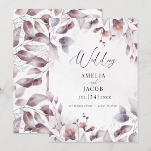 Água selvagem calor convite verde moderno