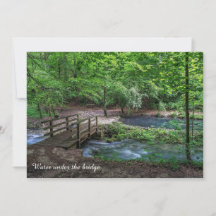 Água Sob a Ponte Cartão de Fotografia