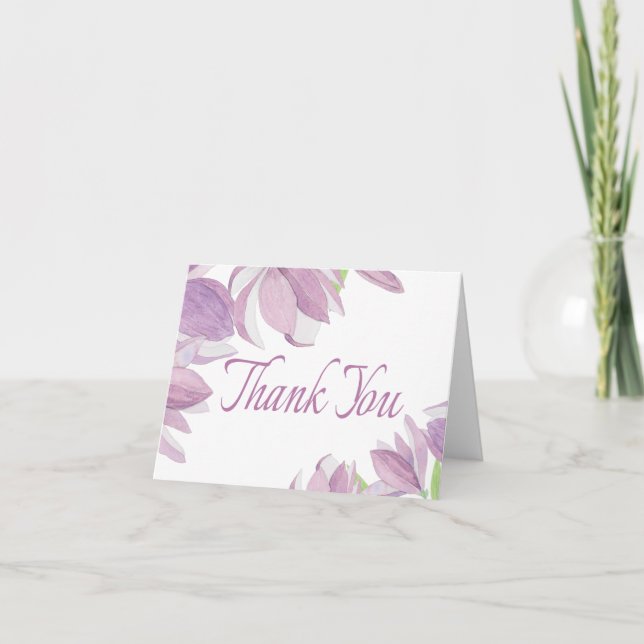 Água-tinta Floral de Agradecimento Roxo Lavanda Fl (Frente)