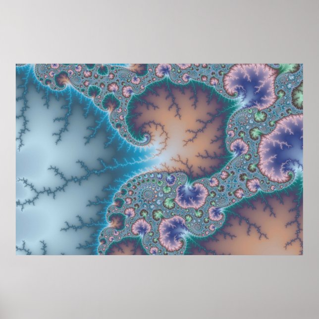 Água-viva - Fractal Poster (Frente)