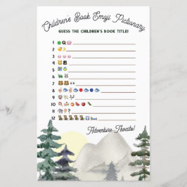 Aguardam!Emoji Pictionary Chá de fraldas Game