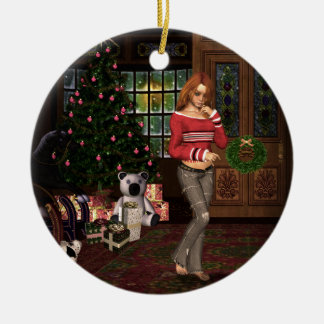 Aguardando Enfeites de natal de Papais noeis