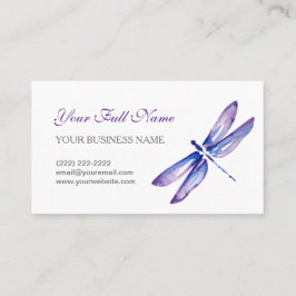 Aguarela azul roxa dos cartões de visitas | da