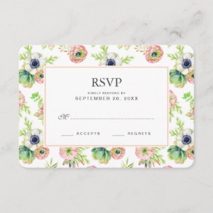Aguarela floral & Succulents - RSVP Wedding