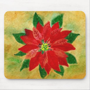 Aguarela Mousepad da poinsétia