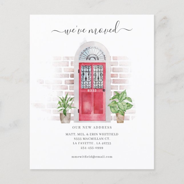 Aguarela Orçamentária Anúncio de Mudança (Frente)