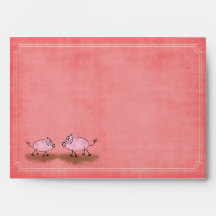 Aguarela Piggies cor-de-rosa