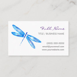 Aguarela roxa azul dos cartões de visitas | da