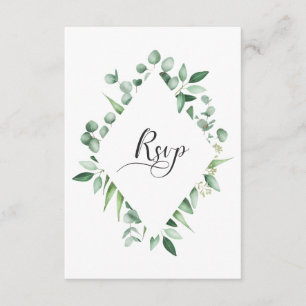 Aguarela RSVP da inveja do eucalipto