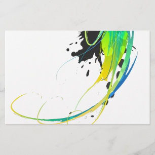Águas abstrato legal Paint Splatters